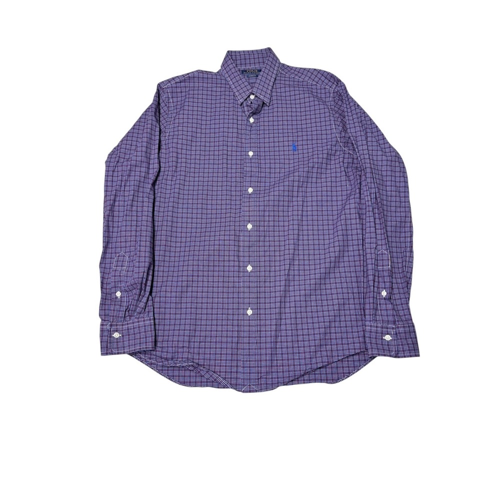 Polo Ralph Lauren Men Classic Fit Plaid Button Down Shirt L